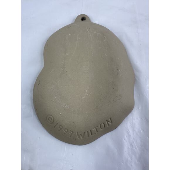 Brown Bag Cookie Art Mold Wilton 1987-1997 Kris Kringle Santa Angel Christmas - Picture 7 of 8